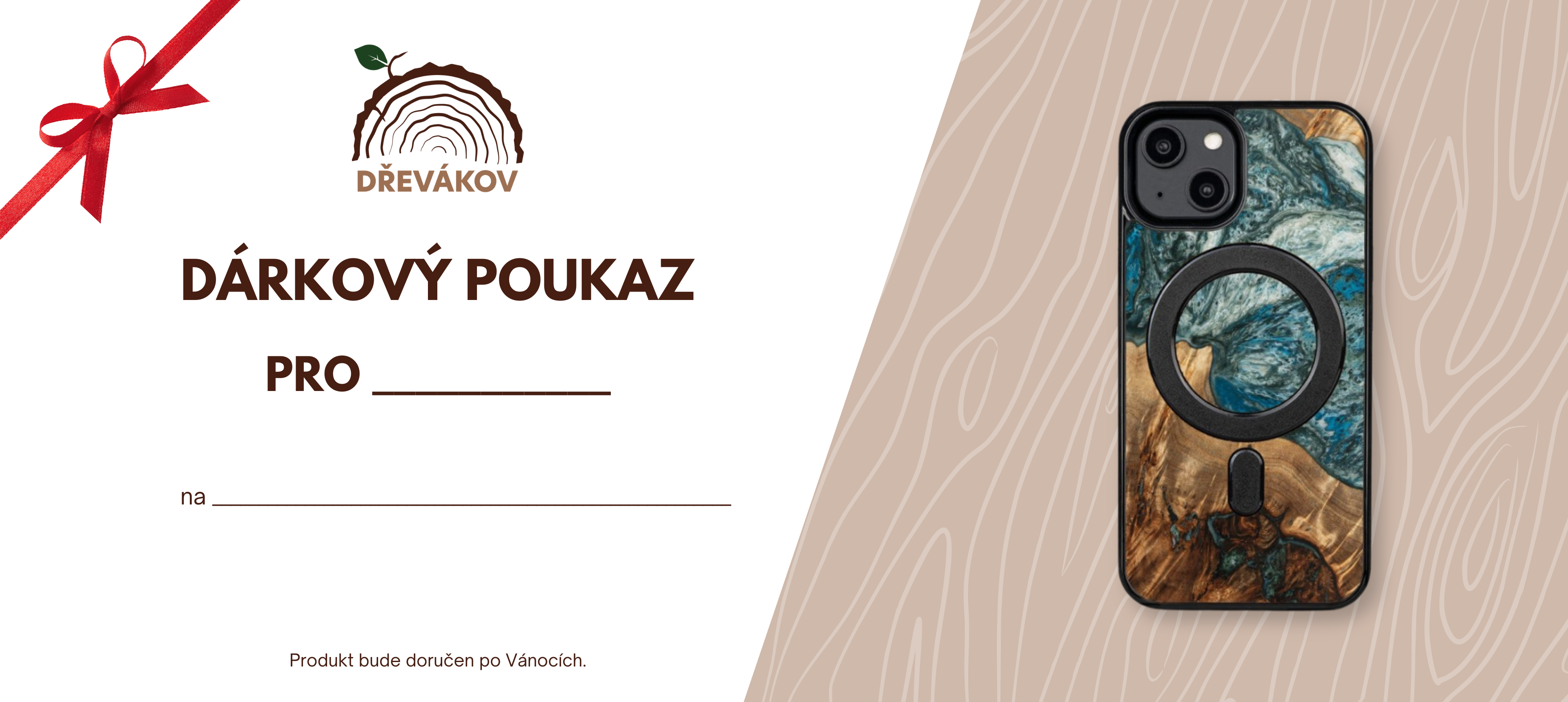 dřevákov vzor dárkový poukaz na produkt